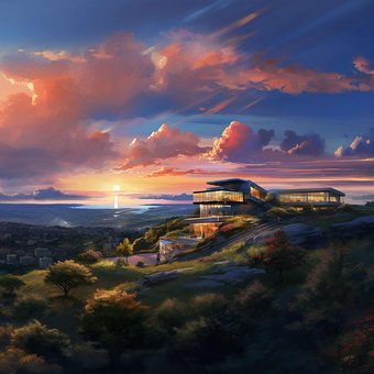 Free Mountain Building illustration and picture