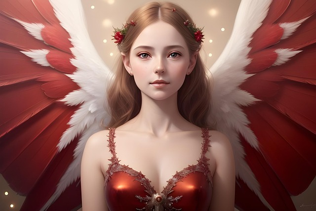 Free angel heavenly beauty illustration