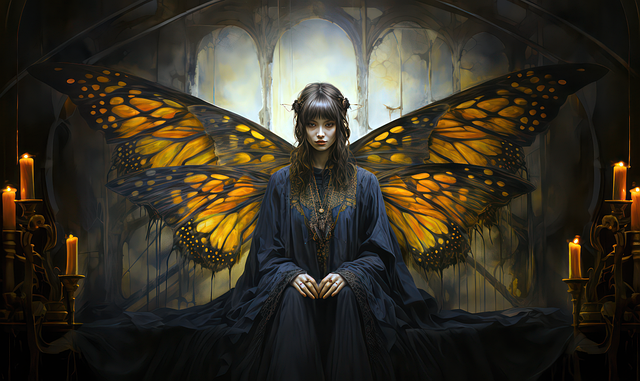 Download free HD stock image of Ai Generated Butterfly Free ai generated butterfly moth illustration