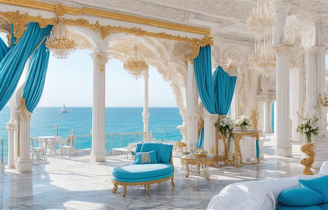 Free ai generated palace interior illustration
