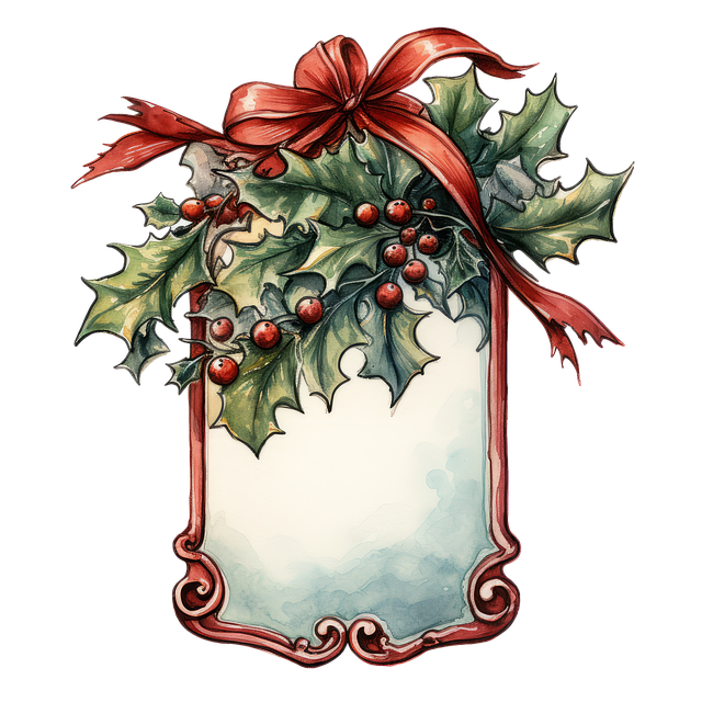 Download free HD stock image of Ai Generated Mistletoe Free ai generated mistletoe ribbon illustration