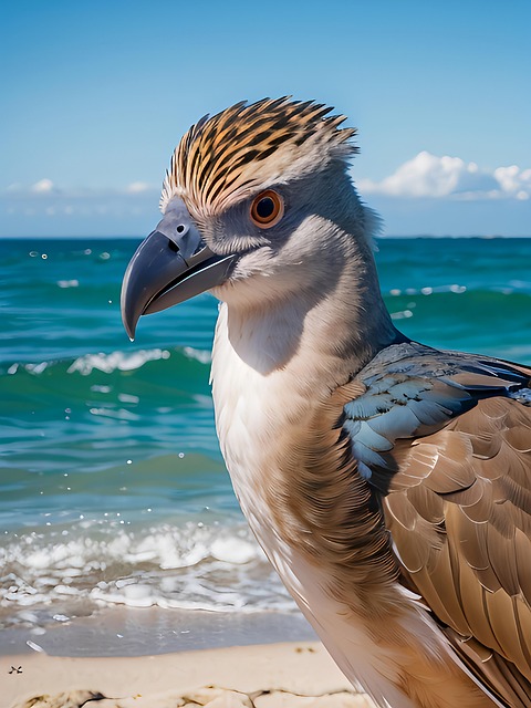 Free ai generated prehistoric bird illustration