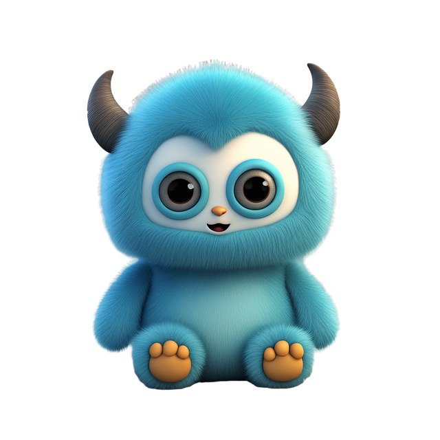 Free ai generated furry creature illustration
