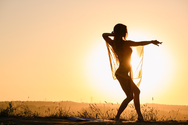 Femeie, Siluetă, Meditaţie, Natura, Yoga