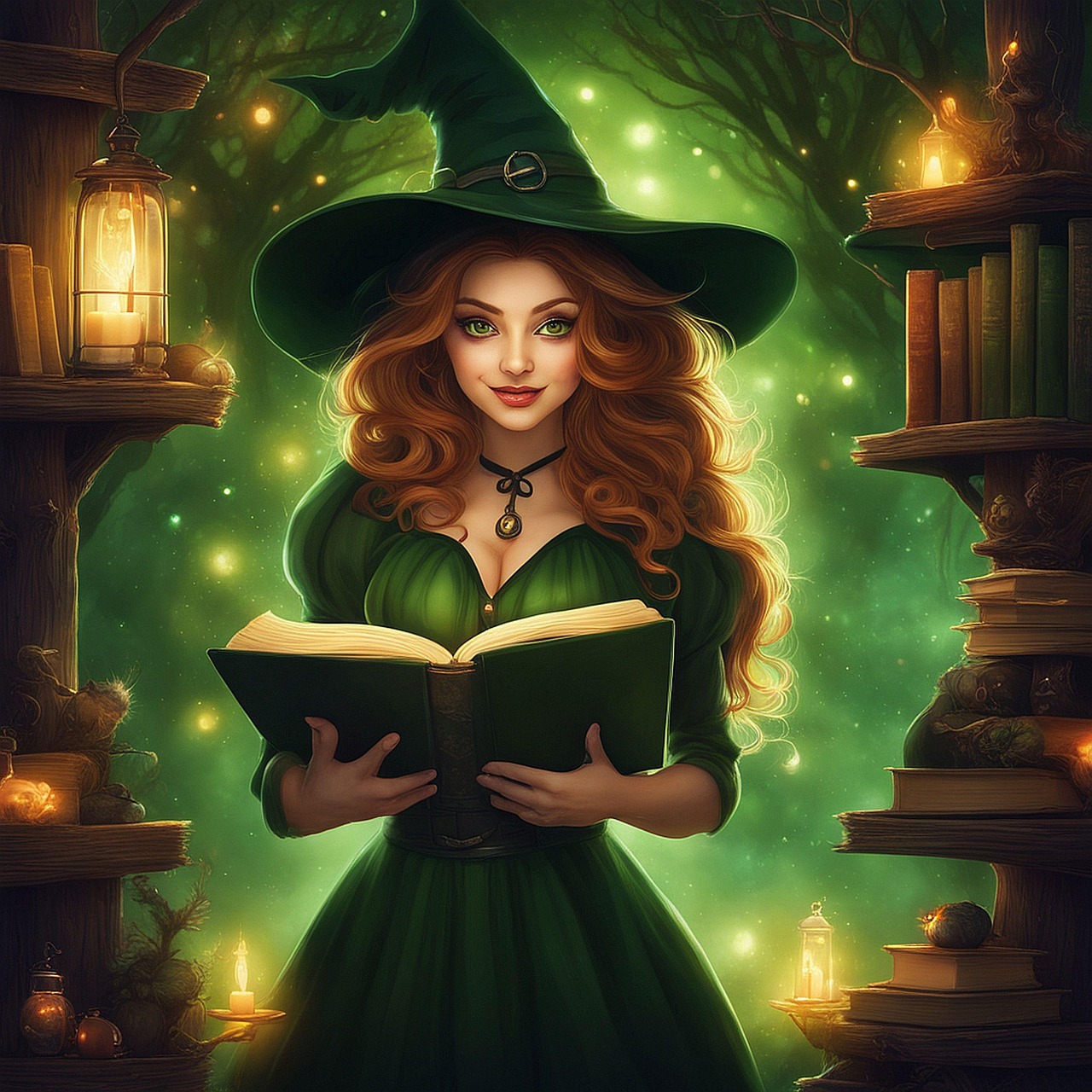 Download Ai Generated Woman Witch Royalty Free Stock Illustration 