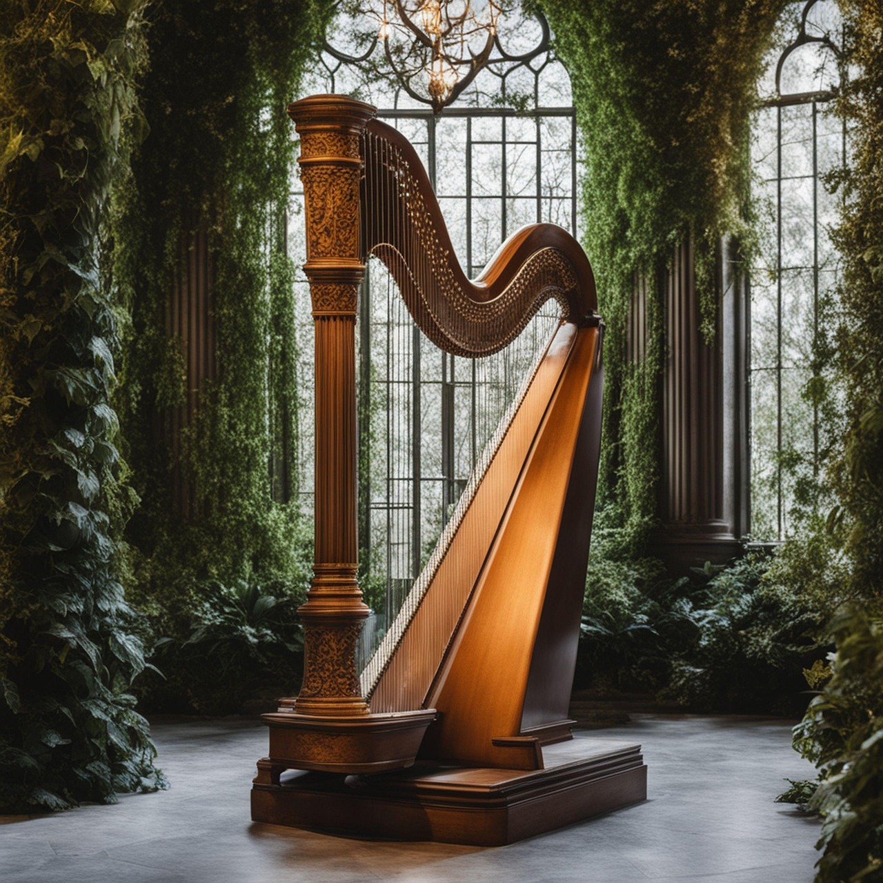 Download Harp, Music, Ivy. RoyaltyFree Stock Illustration Image Pixabay
