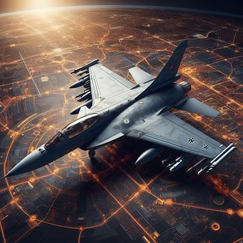 Download free HD stock image of Ai Generated Fighter Jet Free ai generated fighter jet plane illustration