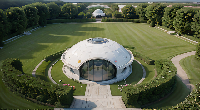 Free ai generated building dome illustration