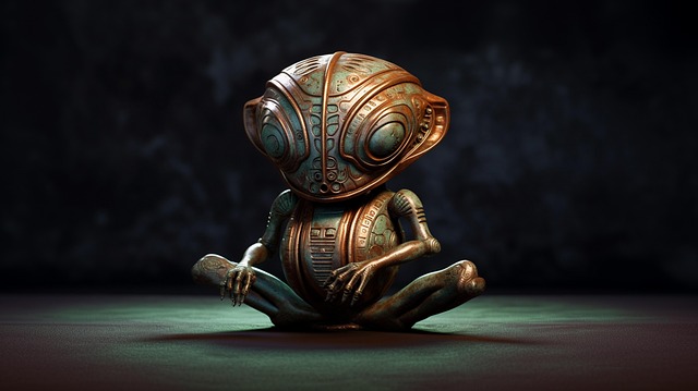 Außerirdisch, Ufo, Statue