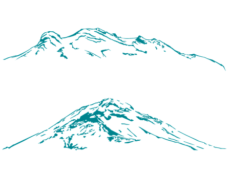 Free Popocatepetl Iztaccihuatl illustration and picture