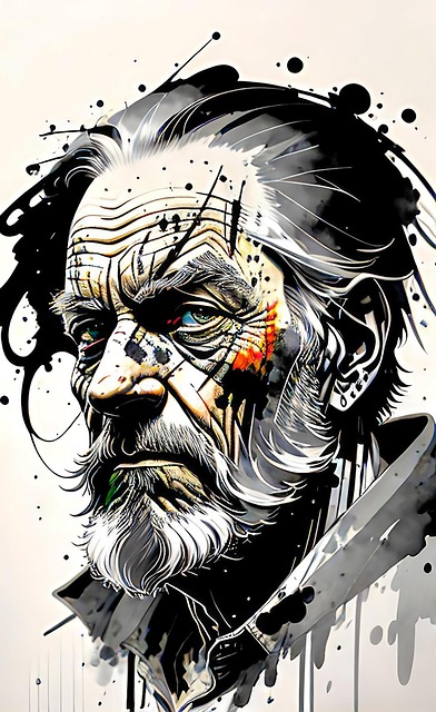 Free ai generated man face illustration