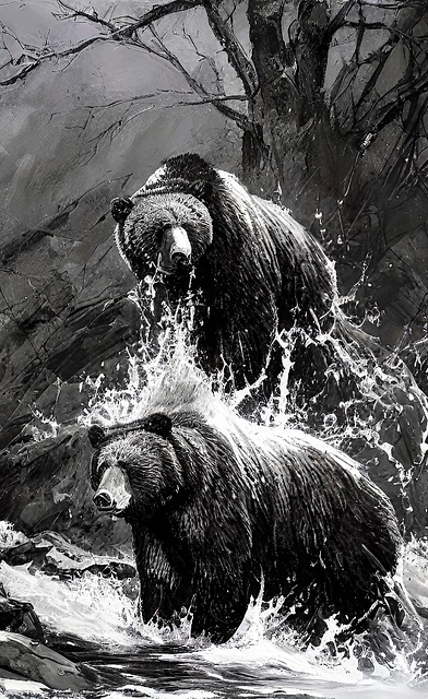 Free animal grizzly bear illustration