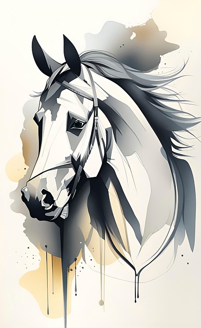 Download free HD stock image of Animal Horse Free animal horse head illustration