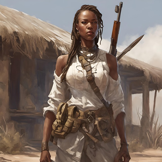 Free afrikaner mercenary soldier illustration