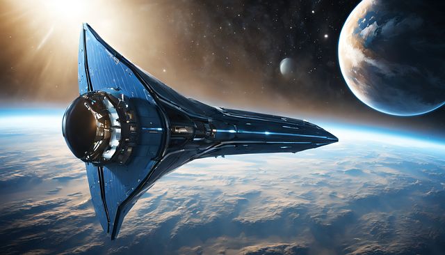 Free ai generated spaceship spacecraft illustration