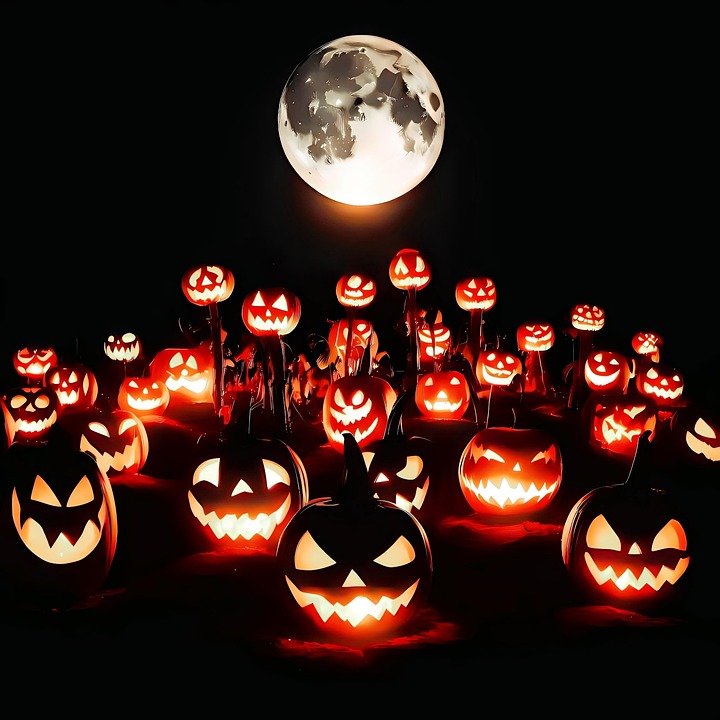 Vaisselle Jetable Halloween 97 Pièces - Set Thème Citrouille Fantôme Pour 24 Personnes