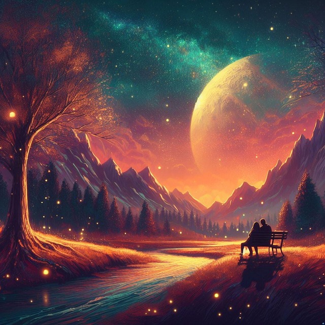 Magie, Luna, Romantic, Dragoste, Putini