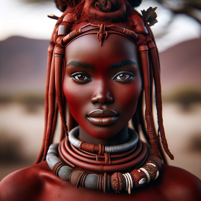 Free ai generated woman himba illustration