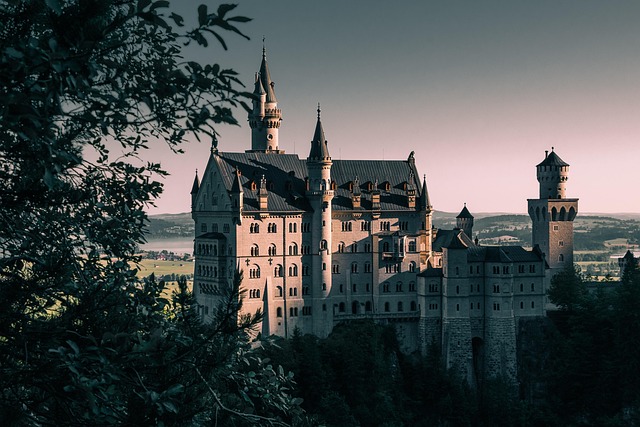 Free ai generated castle building illustration