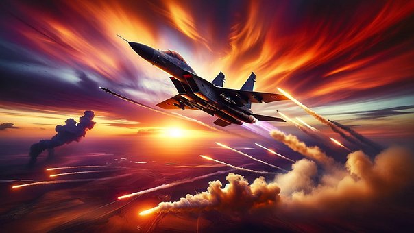 Ai Generado, Chorro, Avión De Combate