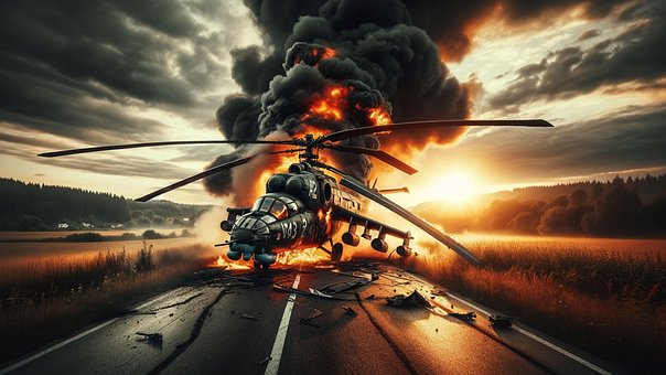 Mi-24, Helicóptero, Avión, Hindú, Vuelo