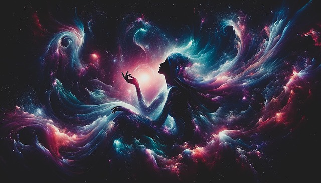 Free ai generated cosmic fantasy creatures illustration