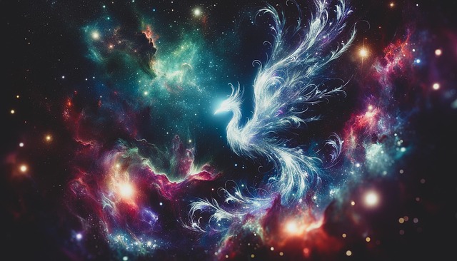 Free ai generated cosmic fantasy creatures illustration