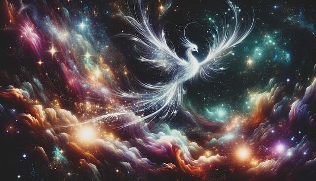 Free ai generated cosmic fantasy creatures illustration