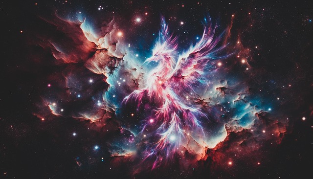 Free ai generated cosmic fantasy creatures illustration
