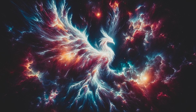 Free ai generated cosmic fantasy creatures illustration