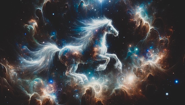 Free ai generated cosmic fantasy creatures illustration