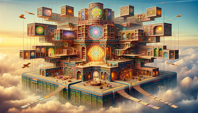 Free ai generated palace brain illustration