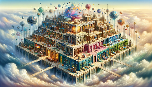 Free ai generated palace brain illustration
