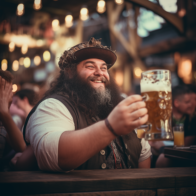 Free dionysus oktoberfest beer illustration