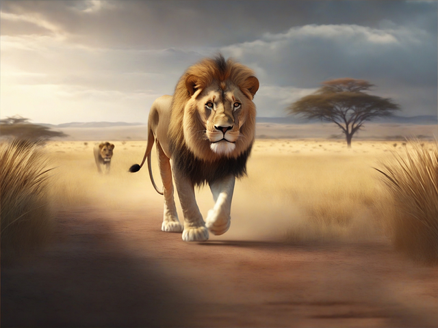 León, Savannah, Rey, Animal, Naturaleza