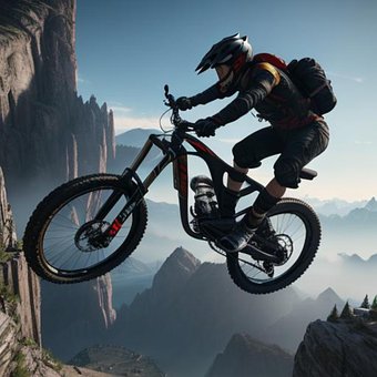Free Mountain Bike Race Bike illustration and picture