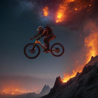 Free Mountain Bike Race Bike illustration and picture