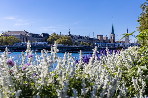 Zürich, Schweiz, Alpen, Zürichsee