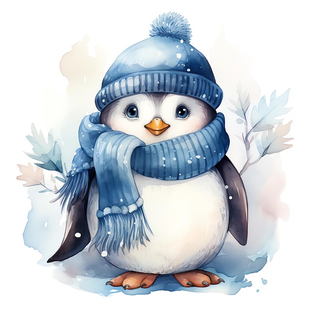 Free ai generated penguin cute illustration