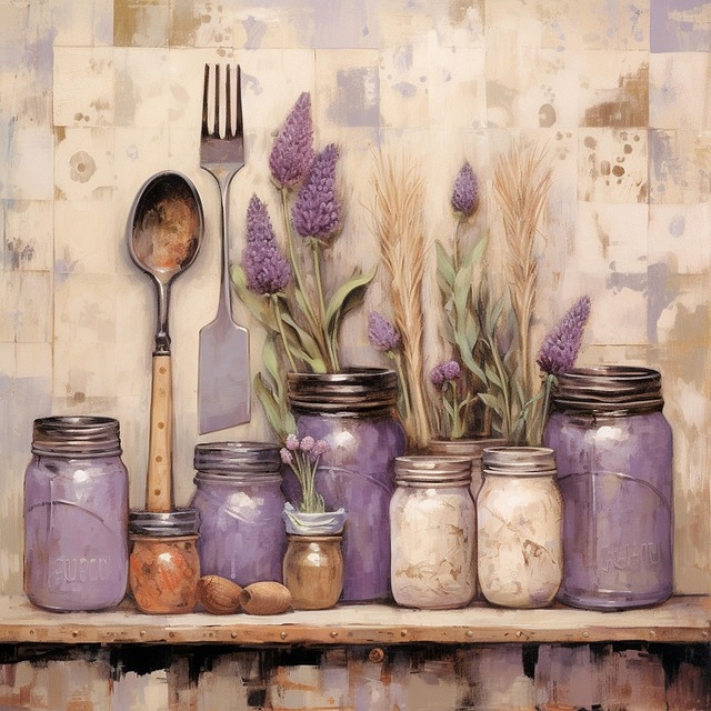 Download free HD stock image of Ai Generated Kitchen Free ai generated kitchen jars illustration