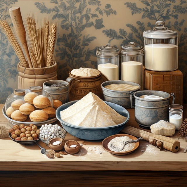 Download free HD stock image of Ai Generated Kitchen Free ai generated kitchen flour illustration