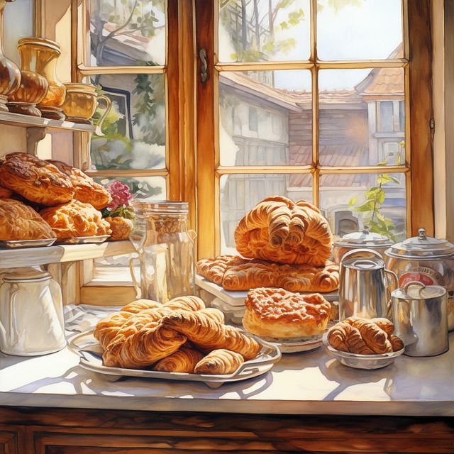Free ai generated bakery bread illustration