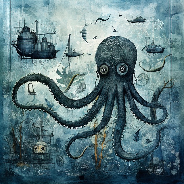 Download Ai Generated Octopus Sea Royalty-Free Stock Illustration Image ...