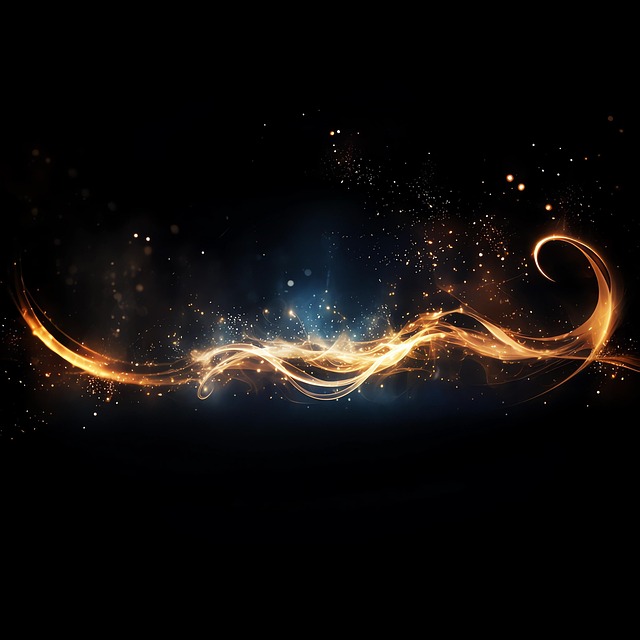 Free ai generated swirl light illustration