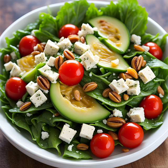 Free ai generated salad healthy illustration
