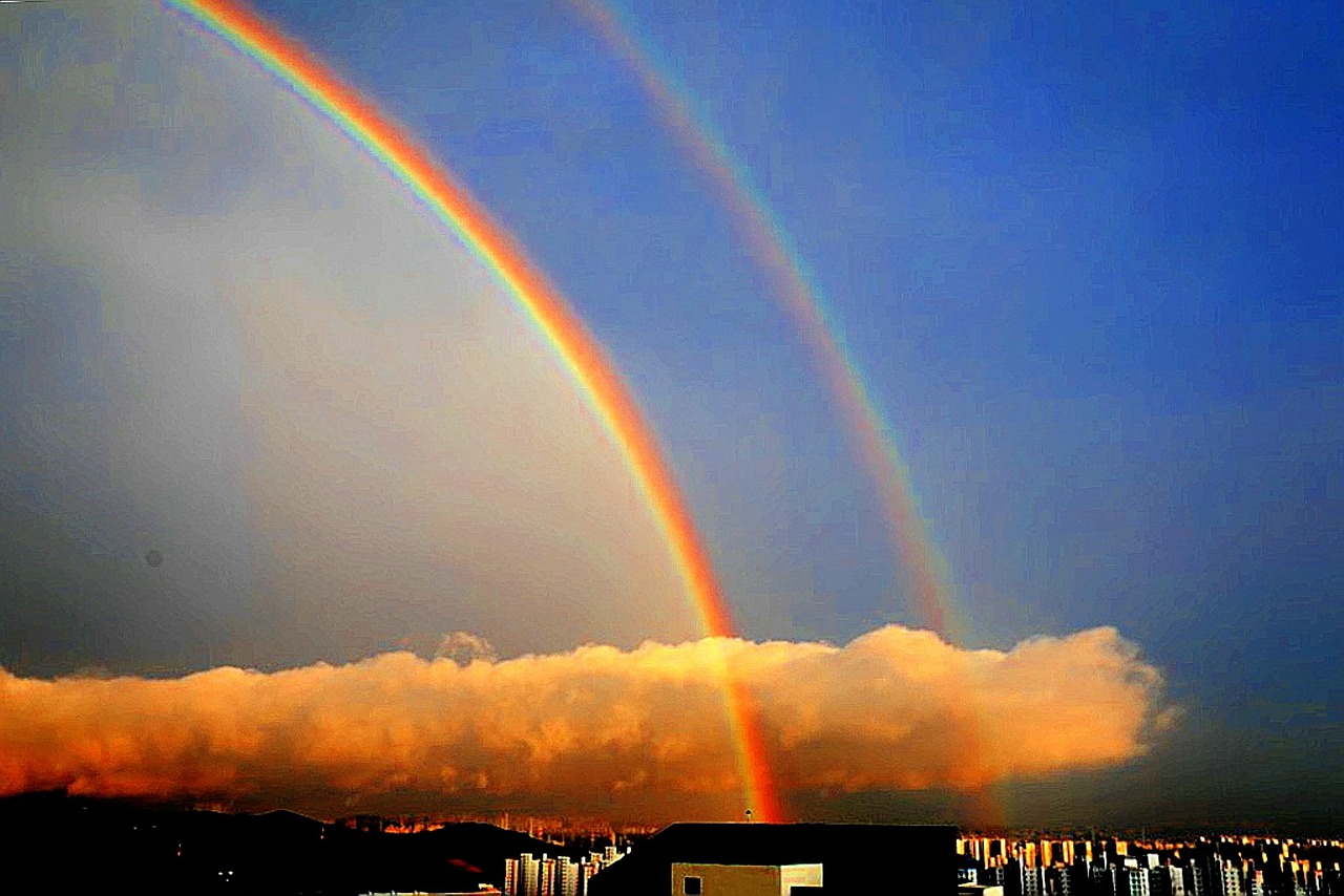 2 Décorations Gâteau Arc-en-Ciel Et Nuage – Multicolores, Réutilisables | Pour Anniversaire Enfant, Mariage, Fête