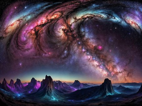 Free Ai Generated Galaxy illustration and picture