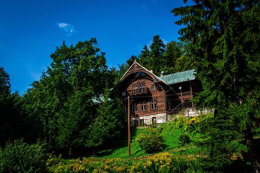 Casa, Hill, Verde, Natureza, Panorama