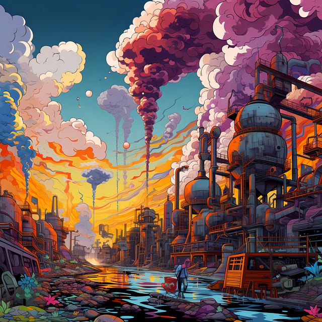 Paisaje, Contaminación, Industria