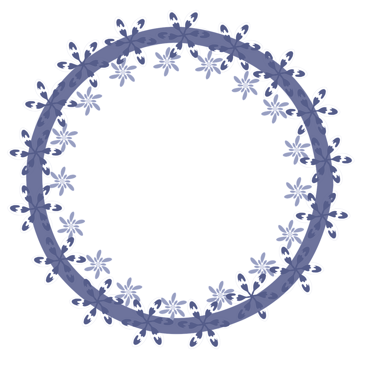 Download Flower, Blue, Frame. Royalty-Free Stock Illustration Image ...